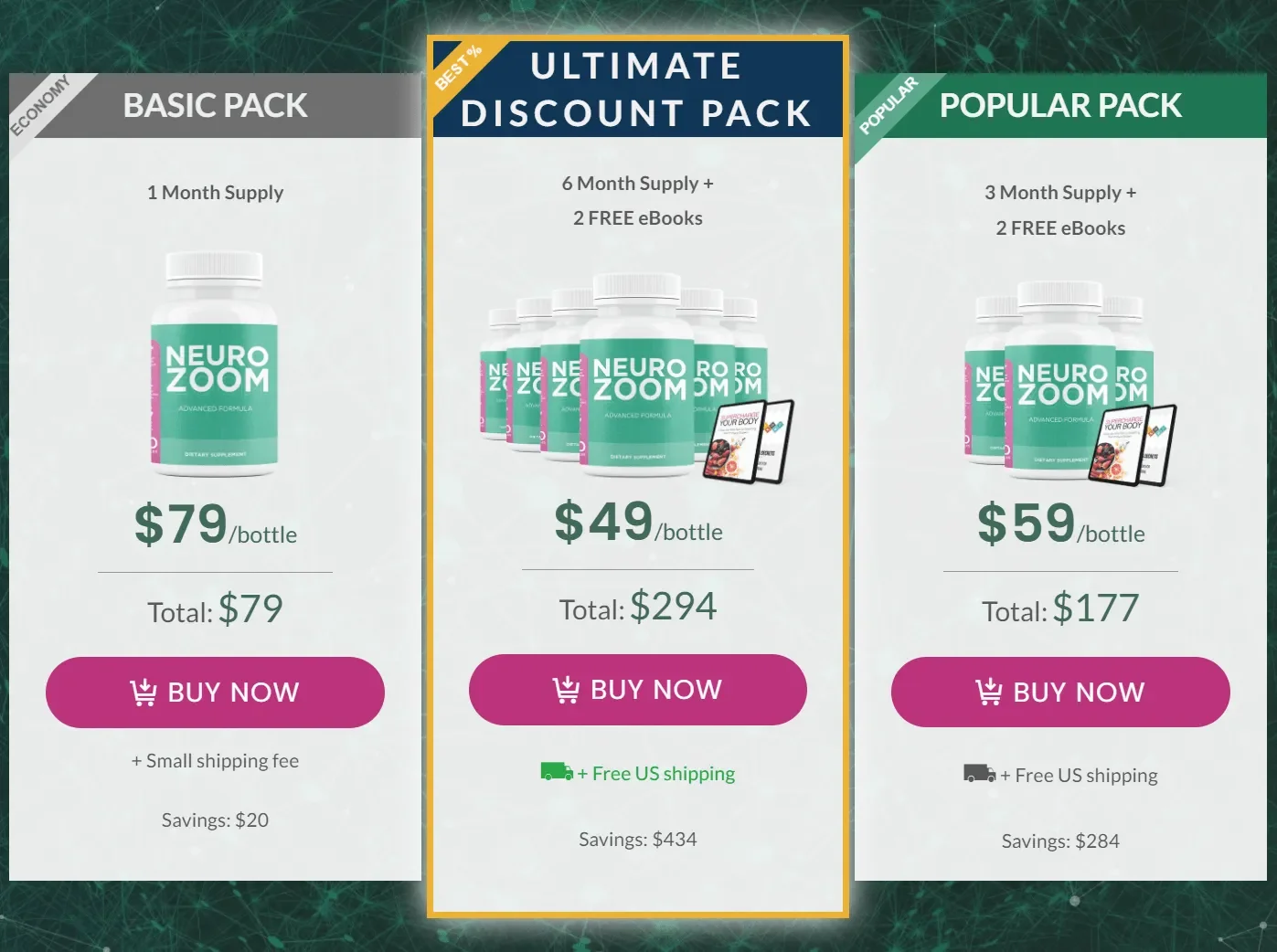 Buy NeuroZoom 6 Bottles